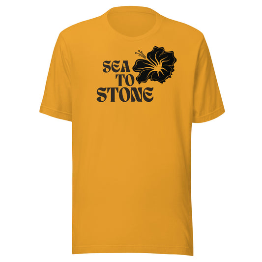Floral Sea to Stone t-shirt