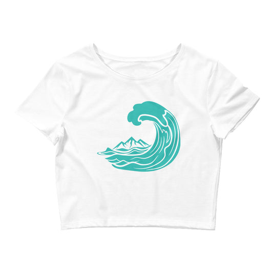 Mountain Wave Crop Tee