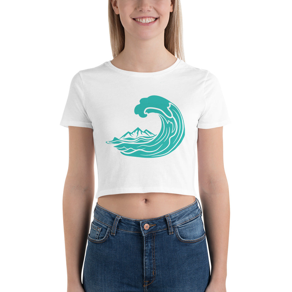 Mountain Wave Crop Tee